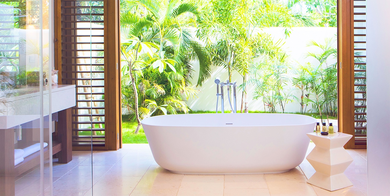 Bathroom with a view