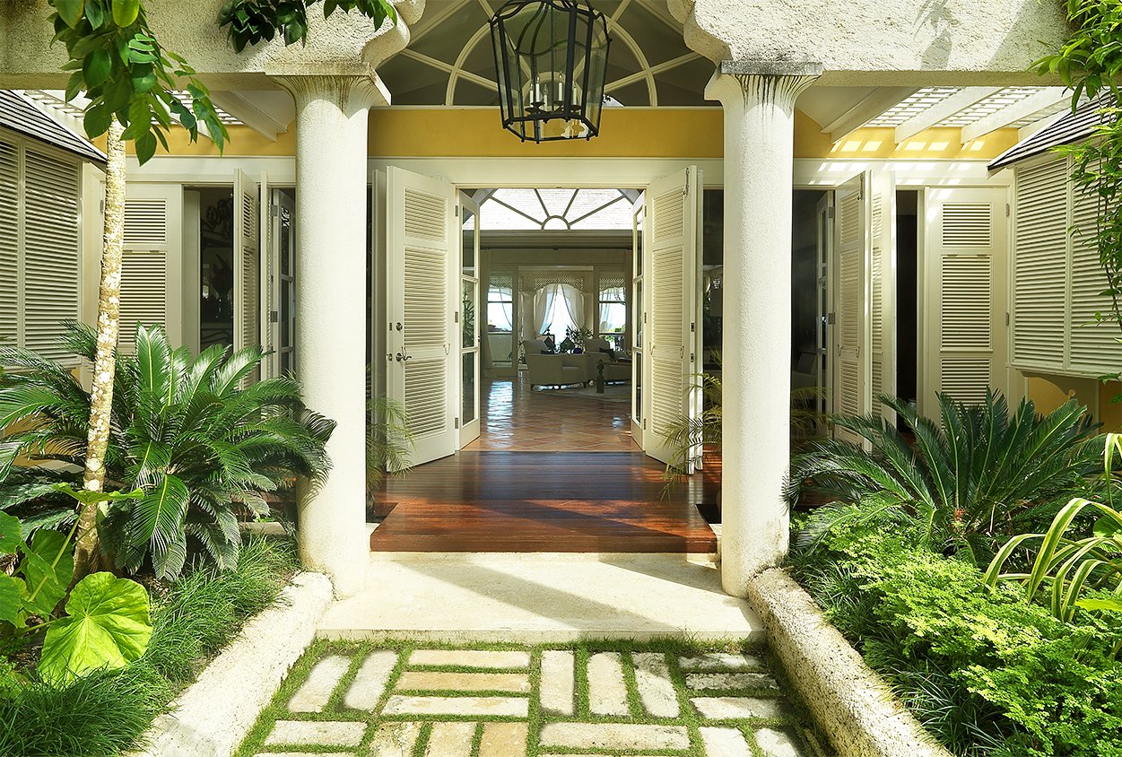 Front entrance to Roaring Pavilion, Jamaica