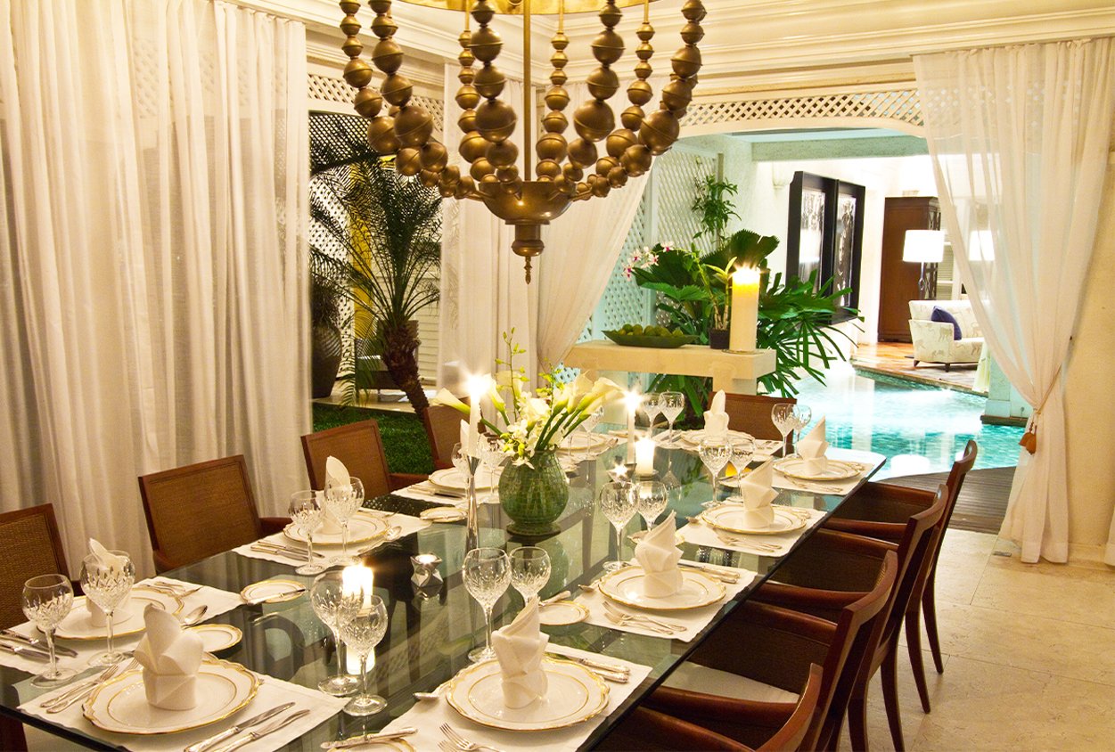 Dining area at Roaring Pavilion, Jamaica