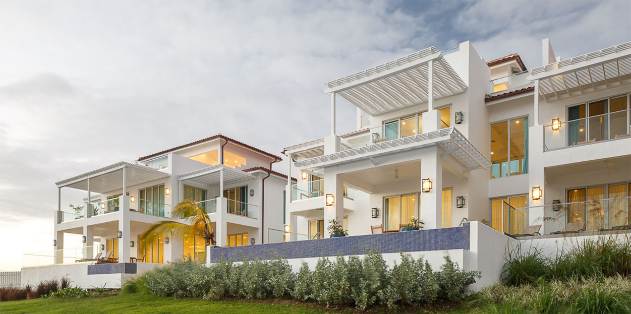 Outside of hotel with balconies