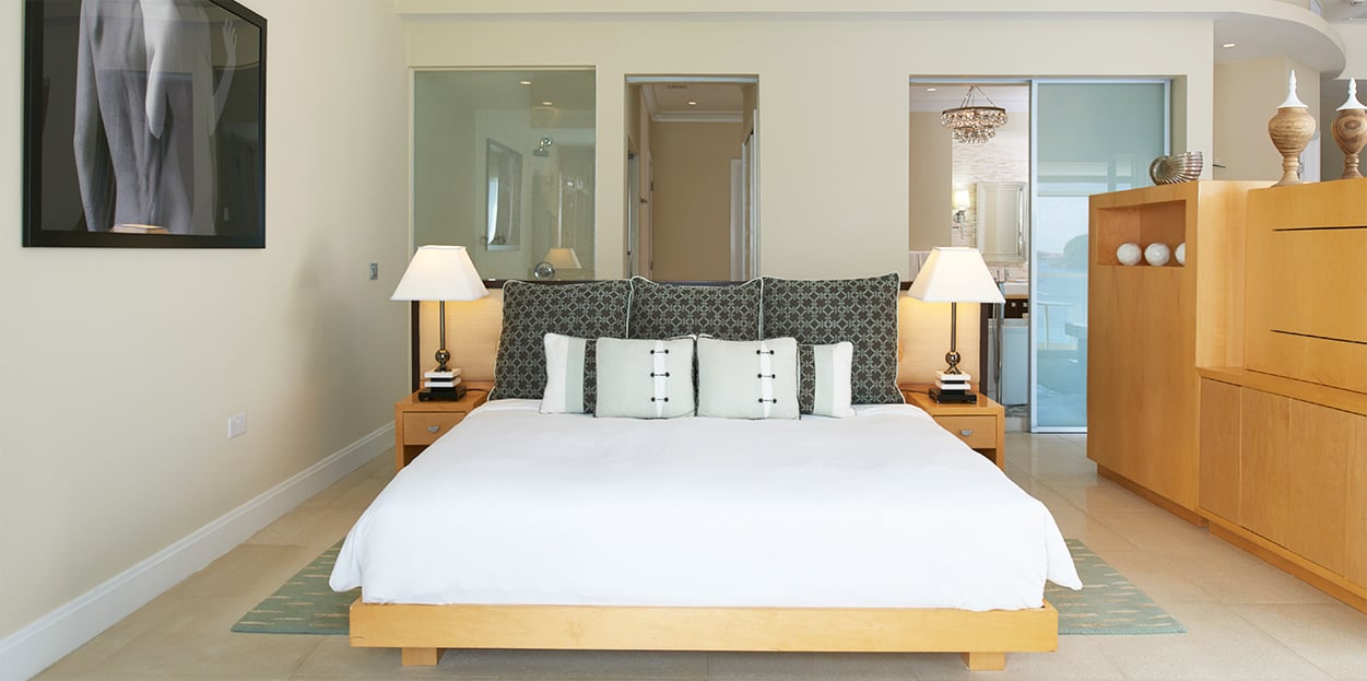 Bed and dressers at The Body Holiday