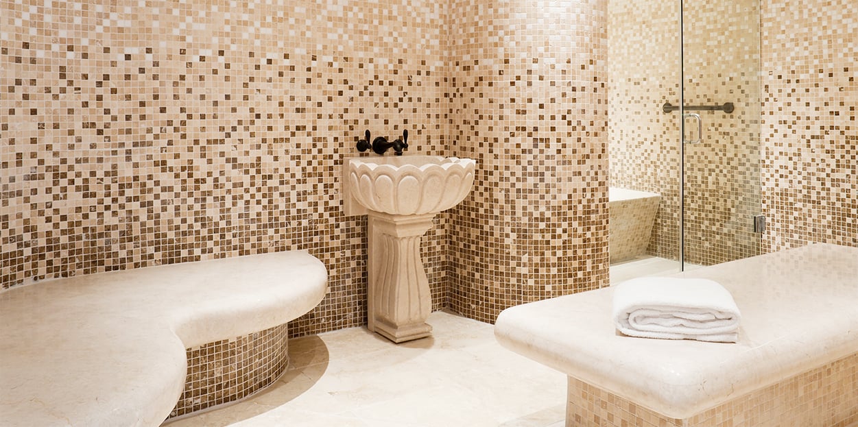 Stone bathroom at The Body Holiday