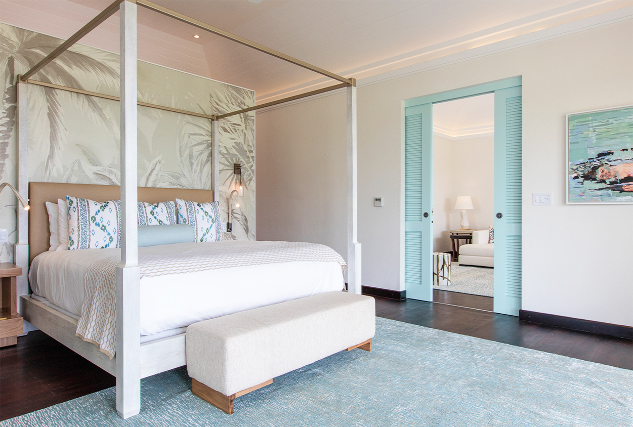Jumby Bay Evangeline White Bedroom