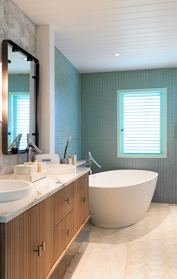 Jumby Bay Evangeline Bathroom Sinks and Bathtub