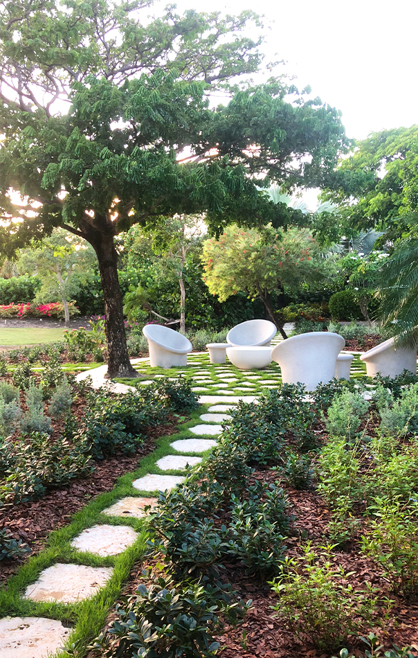 Jumby Bay Evangeline Garden Seating