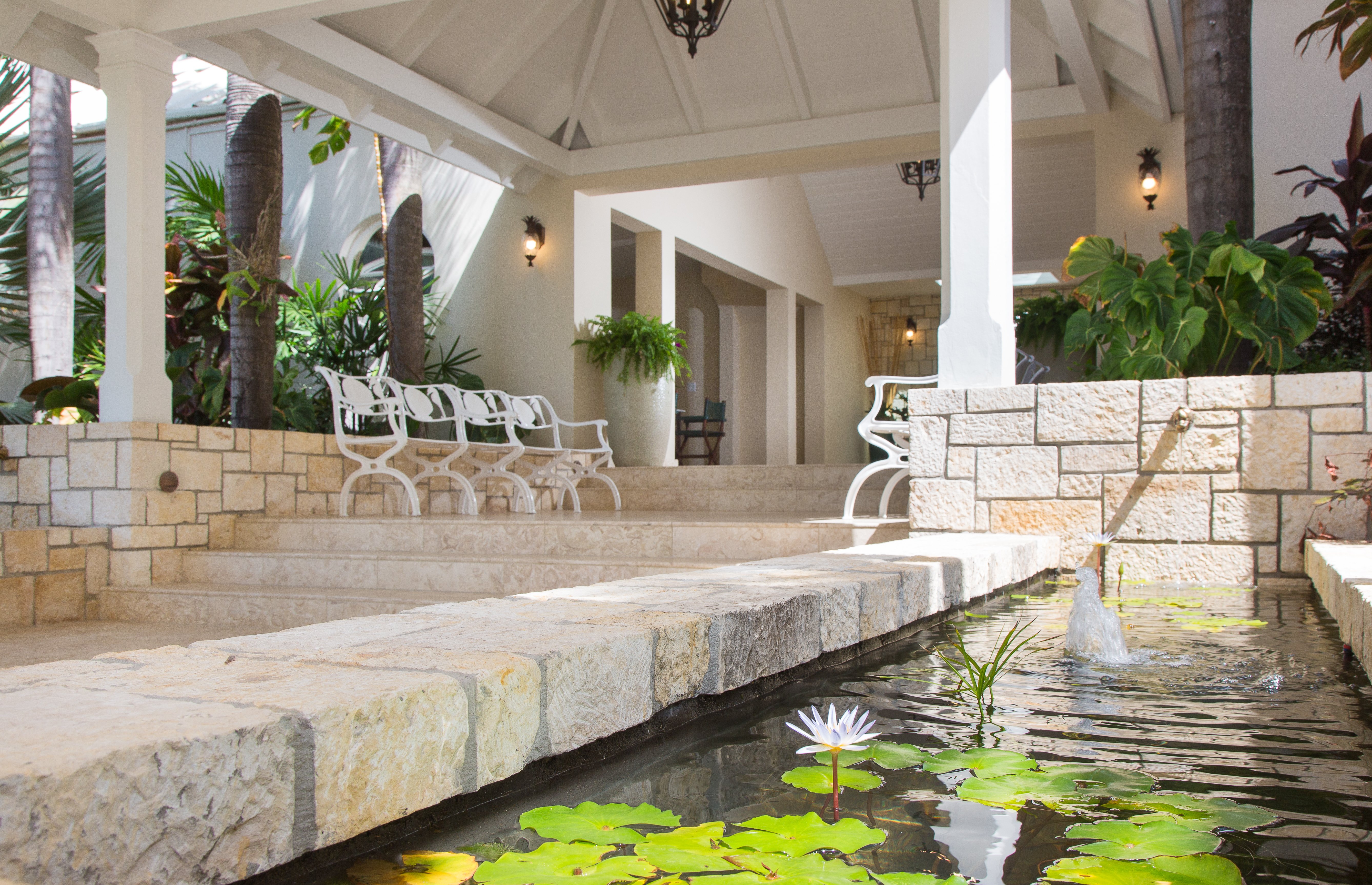 Curtain Bluff - Renovated entrance