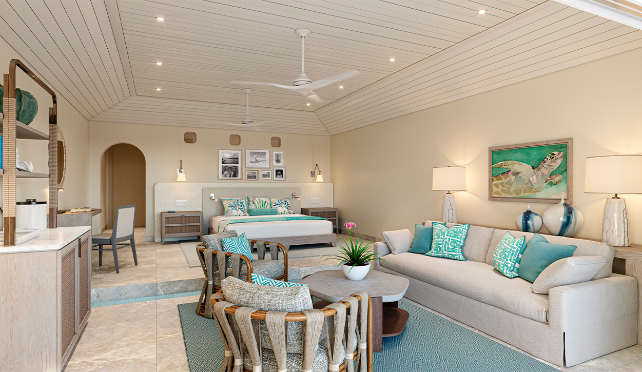 Curtain Bluff Junior Suite Bedroom